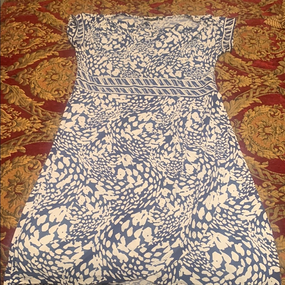 Apt. 9 Blue and White High Low Skirt
